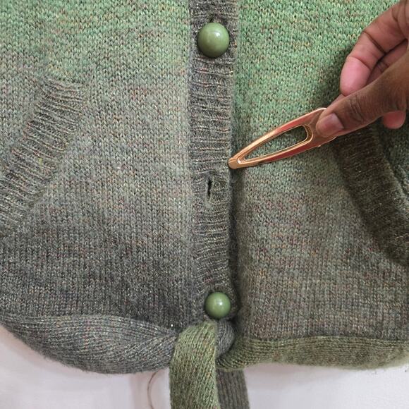 Art and Soul Womens Cottage Garden Girl Boho Wool Blend Cardigan Sweater XLP - Picture 3 of 11